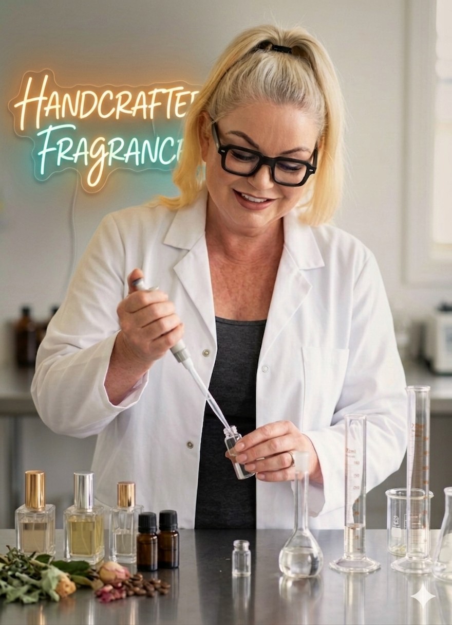 Michelle crafting perfumes